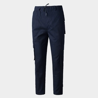 Один кусок скрытых синих хлопковых диагональных брюк