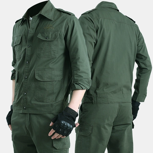 Тонкий летний комбинезон, хлопковый лонгслив, штаны, дышащая рубашка