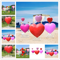 Large love ornaments fiberglass heart-shaped candy sculpture shopping mall square love theme wedding props decorations