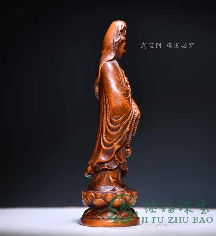 Ретро пакет Популярность населения резьба по дереву гуань-инь будда характер украшение дерево резьба домой декоративный ремесла Вкус 