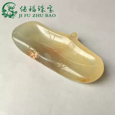 Antique Miscellaneous antique jade antique white jade ancient jade Jade jade snow jade ornaments carved craft gift decoration pen wash