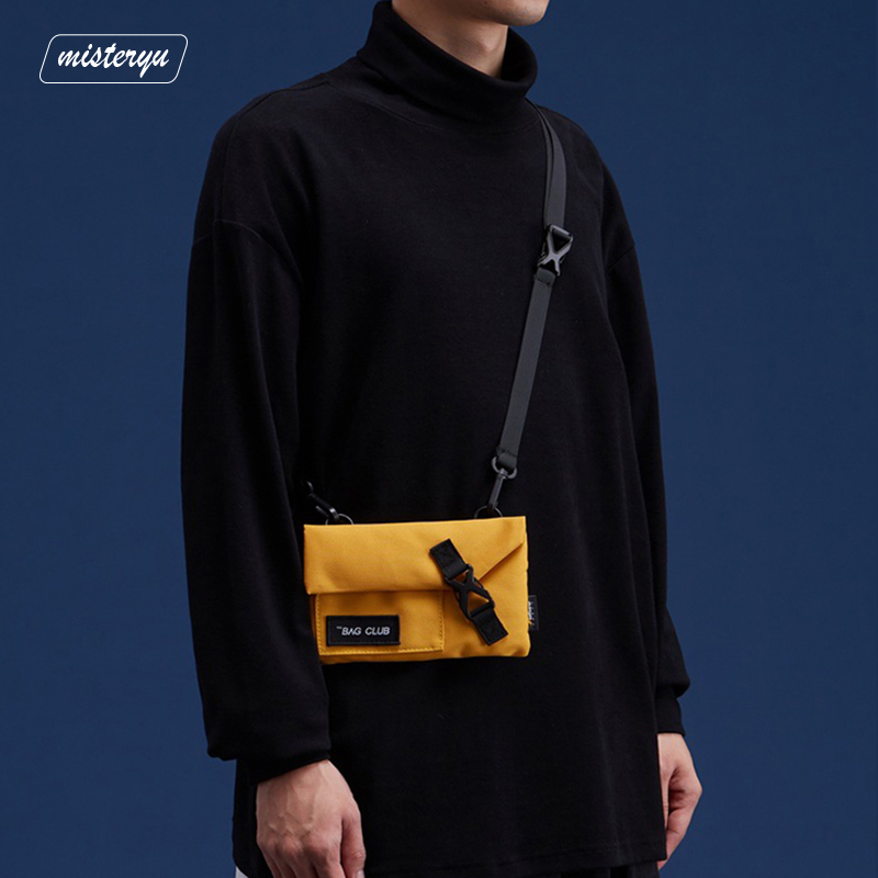 Messenger bag men's new large-capacity all-match single shoulder bag ins Japanese canvas bag youth fashion small bag female trend