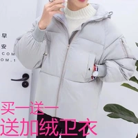 Cotton nam dịch vụ bánh mì sinh viên Hàn Quốc áo khoác ngắn mùa đông 2018 mới bf Quần áo nam phong cách dày áo khoác đôi