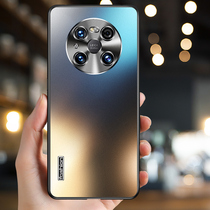 Applicable Huawei mate40pro mobile phone shell new mate40 frosted glass ultra-thin anti-fall protective sleeve mete40e lens full package wave male and female net red por Phantom senior sense