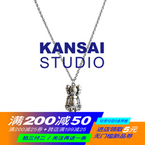 KANSAI homemade cute doll pendant clay cool bungedy necklace ins tide hip hop decorative chain men and women