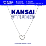 Брендовое ожерелье, дизайнерская универсальная подвеска, цепочка до ключиц, японские и корейские, в корейском стиле, простой и элегантный дизайн