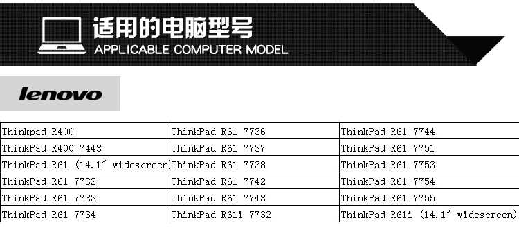 HSW IBM Lenovo T400 T61 pin T61p R400 R61 i pin máy tính xách tay 3-cell - Phụ kiện máy tính xách tay