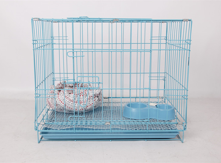 Pet lồng mèo lồng chó lồng chó nhỏ mèo lớn xả rác với nhà vệ sinh trong nhà trung bình chó mèo biệt thự - Cat / Dog hàng ngày Neccessities 	bát ăn inox cho chó	