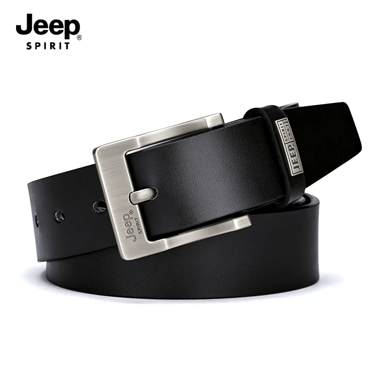 Пояс для мужчин Jeep, универсальные кожаные брюки, корейский стиль, натуральная кожа