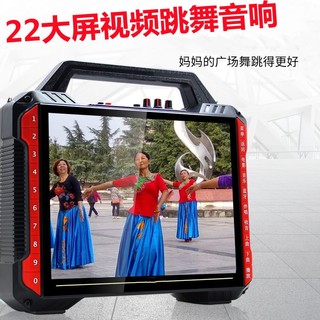Portable outdoor square dance speaker with video display