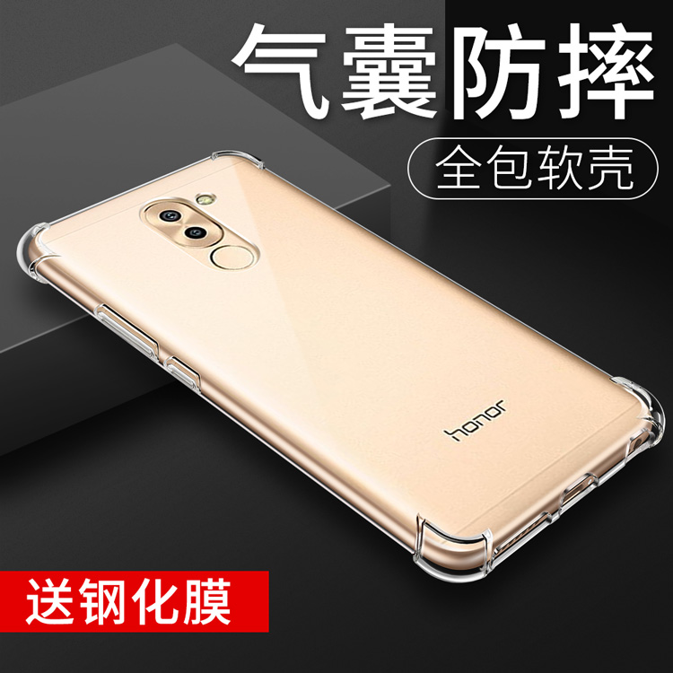 Huawei Honor Play 6X mobile phone protective shell b1n BLN-AL40 30 20 UL10 honor6x reputation X6 transparent protective shell Bin anti-fall BLN