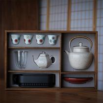 De Mingtang cats eye third generation set electric pottery stove tea stove cooking teapot bubble teapot tea cup ceramic glass tea set