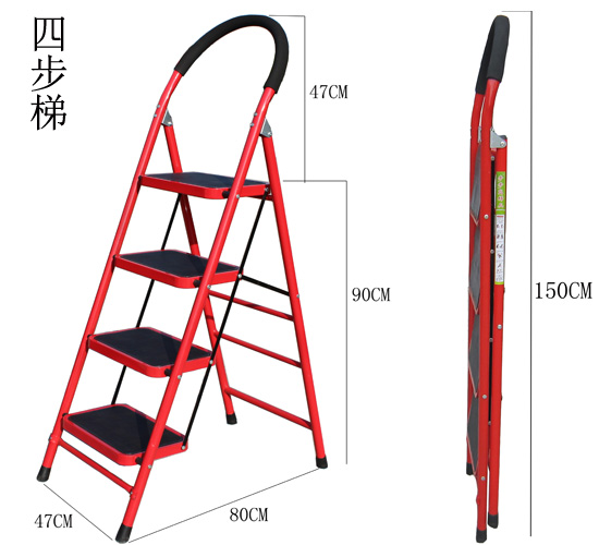 Household ladders Folding ladders Herringbone ladders Thickened and widened Pedal ladders Mobile indoor stairs