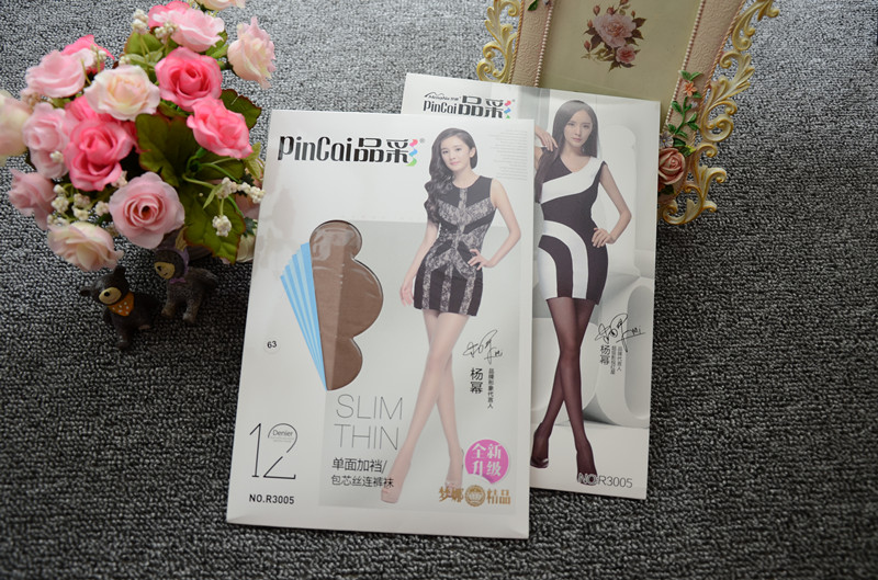 10 cặp sản phẩm màu 12D siêu mỏng cộng với tập tin pantyhose nữ vớ ngón chân trong suốt nữ vớ R3005 lụa đen