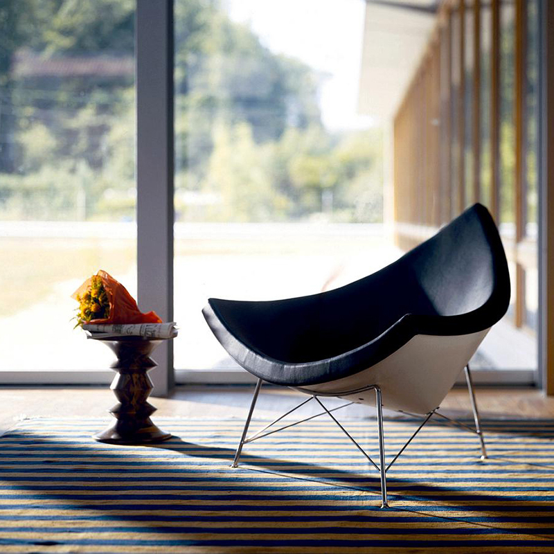 Coconut Chair Genuine Leather Leisure Lounge Chair Designer Creative Coconut Triangle Single Sofa Chair