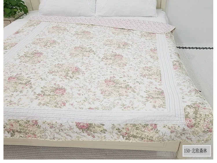 Cotton mùa thu và mùa đông chăn bông có thể giặt được sử dụng hai lần quilting bằng bông đơn nệm đôi giường Hàn Quốc ga trải giường 2mx2m2