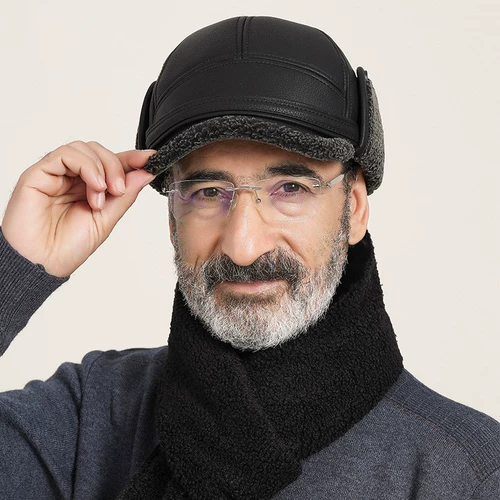 Зимняя удерживающая тепло шапка, бейсбольная кепка, для среднего возраста