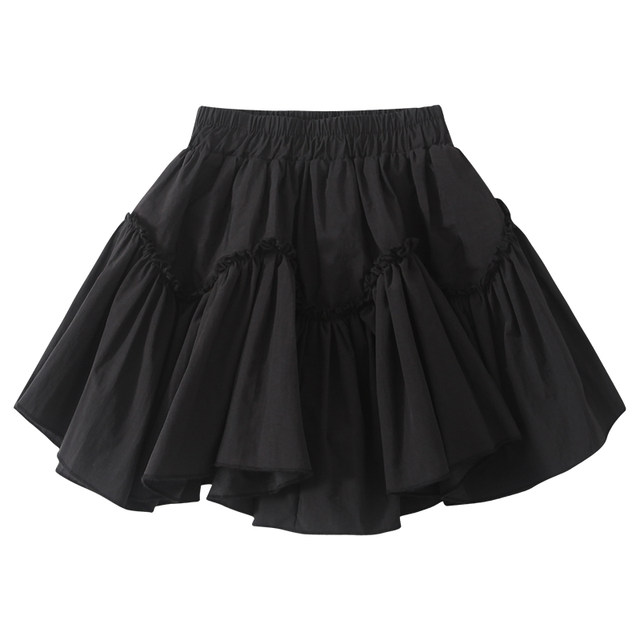 ເຄື່ອງນຸ່ງເດັກນ້ອຍ Ueki A-line bud skirt ເດັກຍິງ 's skirt ຂະຫນາດກາງແລະຂະຫນາດໃຫຍ່ຂອງເດັກນ້ອຍ 2024 ພາກຮຽນ spring ຮູບແບບໃຫມ່ versatile ສິ້ນຂອງເດັກນ້ອຍ