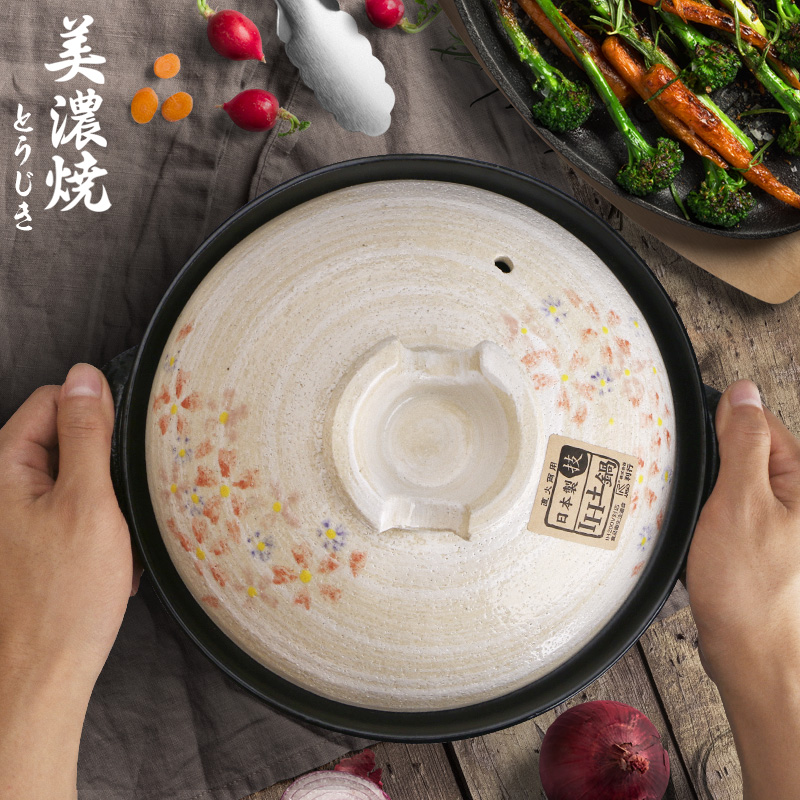 Meinung burn imported small forest soil pot soup rice in Japan casserole soup home burn soil clay pot stew pot of which