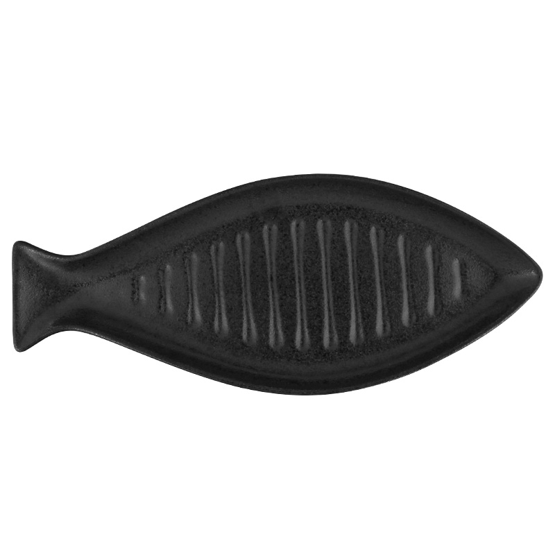 Meinung ceramic fish dish creative Japan imported fish dish saury porcelain household new dishes