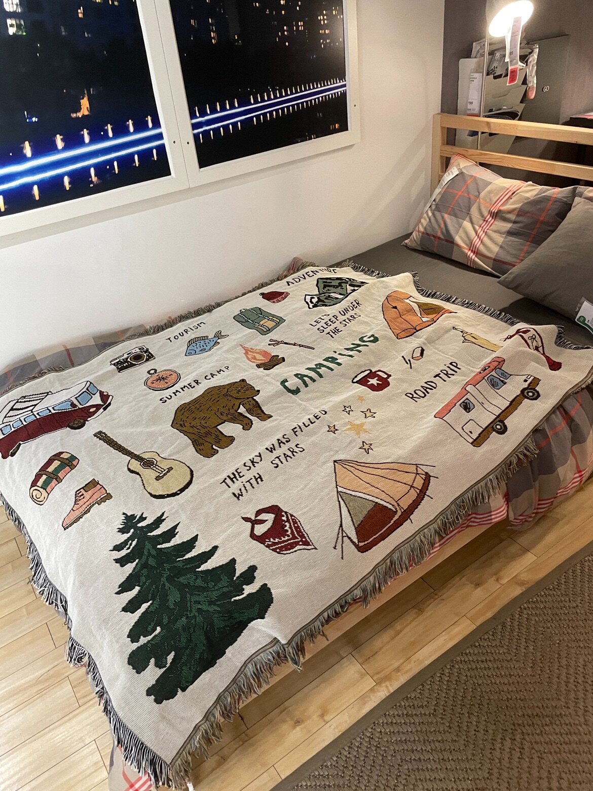 American Orders INS Wind Hand Painted Cartoon Illustrations Sofa Towels Casual Blanket Bed Cover Blanket Wall Decoration Tapestries