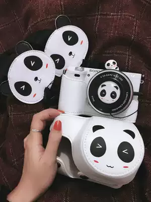 Panda cute micro single-eye camera camera bag camera case case for Sony a6100a6400 Canon m200m50