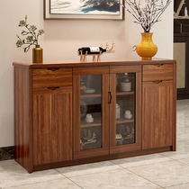 Dining side cabinet Solid wood wine cabinet Modern simple tea cabinet Restaurant cabinet locker cupboard Multi-function cabinet side cabinet