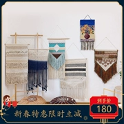 Dệt bohemian nhà dệt bằng tay Thảm tranh tường vải treo tường Bắc Âu tối giản ins sơn trang trí - Tapestry