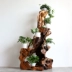 Tất cả gỗ rắn cổ xưa khắc gốc hoa lớn khung màn hình phân vùng gốc cây bonsai khung công ty khách sạn trang trí biệt thự - Các món ăn khao khát gốc mẫu bàn ghế gốc cây đẹp Các món ăn khao khát gốc