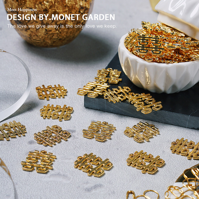 Monet Garden Marriage Supplies Damn Sugar Box Hanging Wedding Metal Creative Creative Creative Creative Creative Creative Creative Pearl Wedding Bag