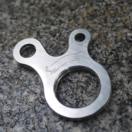 3 - hole fast knot button Umbrella rope Tent Connection button tool CNC stainless steel EDC equipment