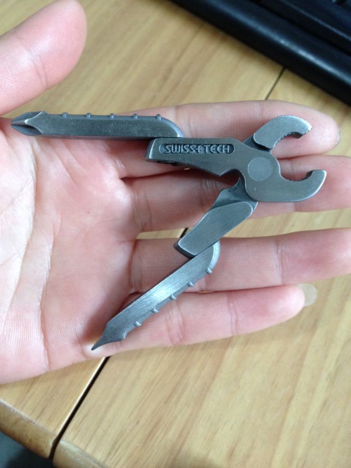 Outdoor Mini Multi - in - one tool clamp Swiss Technology SWISS TECH multi - function tool folding screwdriver
