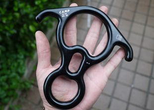 Original Italian descender speed drop rappel 8-word ring horn descender load-bearing 3 tons