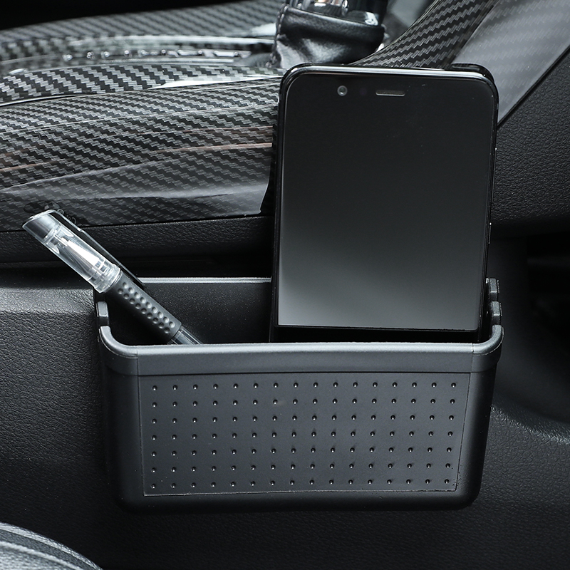 Car storage box storage box paste multi-function car storage bag Car mobile phone storage rack suspension