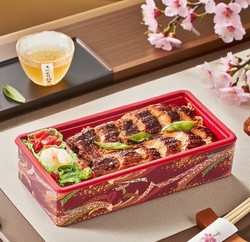 Central Chemical Food Grade Rectangular Japanese Folding Box Box Lunch Takeaway Lunch Box Japanese Style Bento Eel Beef Rice