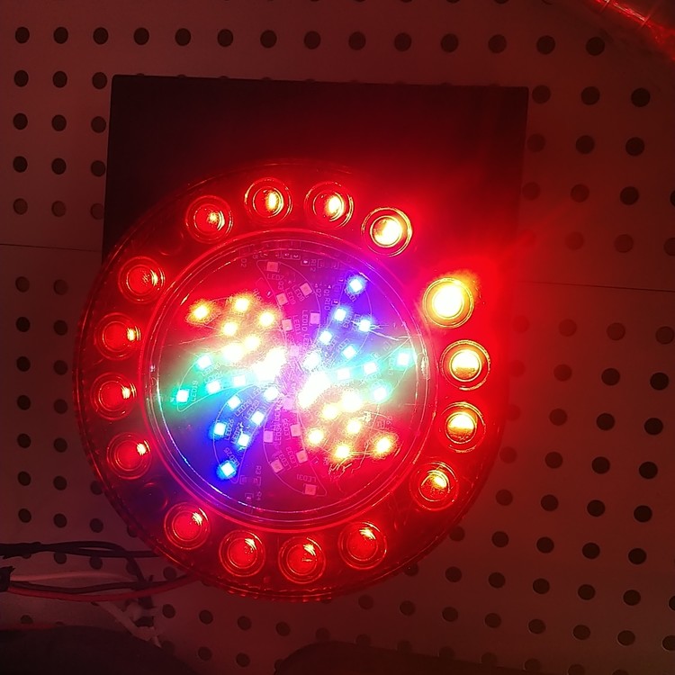 SLD windmill LED flash light 24V truck anti-fog light Truck colorful side light Round hot wheels rear taillight