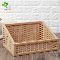 Fruit basket large storage basket home supermarket display basket lucky grass home vegetable food storage basket woven basket