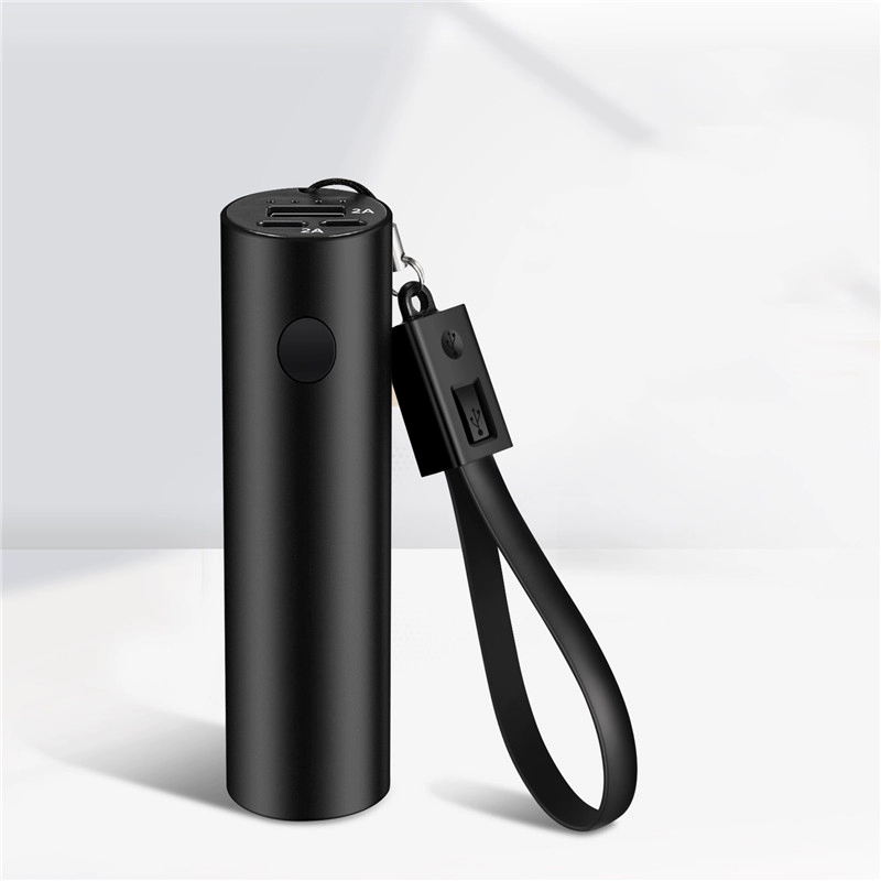 Đèn pin sạc Po 5000 mA son môi nhỏ cầm tay điện thoại di động nhỏ táo sáng tạo mỏng hình trụ graphene nhanh phí di động đa chức năng túi kho báu ngoài trời đèn pin - Ngân hàng điện thoại di động sạc dự phòng topk 10000mah
