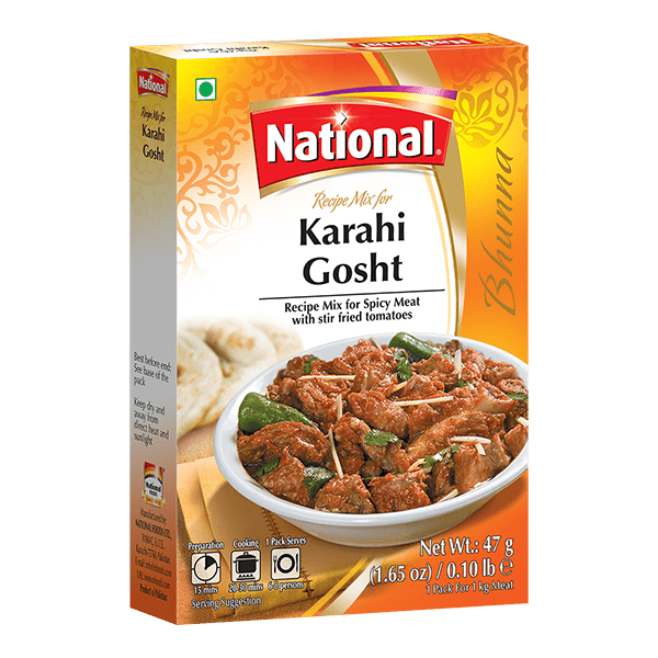 The National Marsala seasoning Pakistan imports 50g Karahi gosht masala 