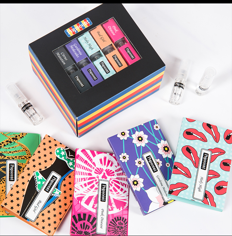 Popscent 2ml nước hoa Q phiên bản kéo dài hộp quà tặng nam và nữ tự nhiên tươi nước hoa xách tay