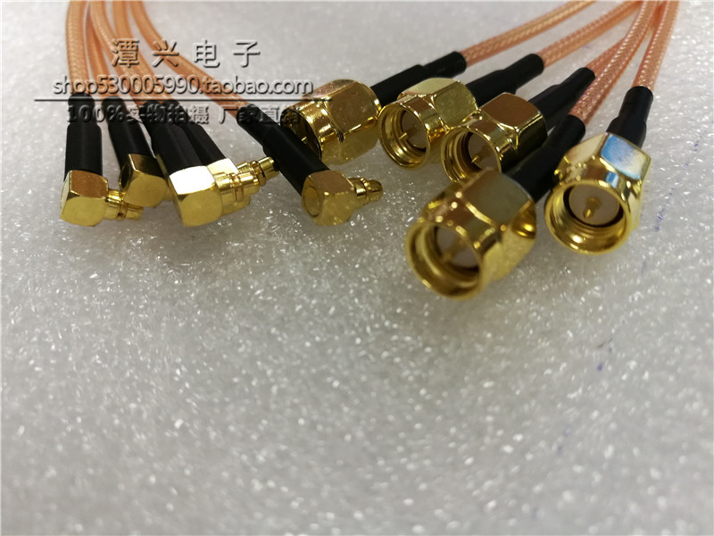 Quality Radio Frequency Transfer Line Testing Level SMA-J male head turning MMCX-JW bend male head RG316 silver plated wire-Taobao