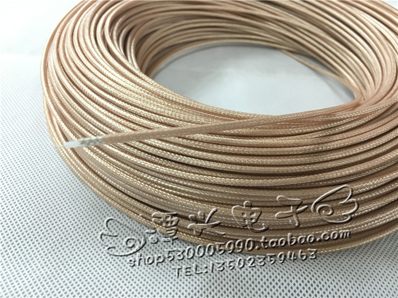 RG316 single-core multi-strand single-strand shielded wire RF signal connection wire wire diameter 2 5MM silver-plated wire