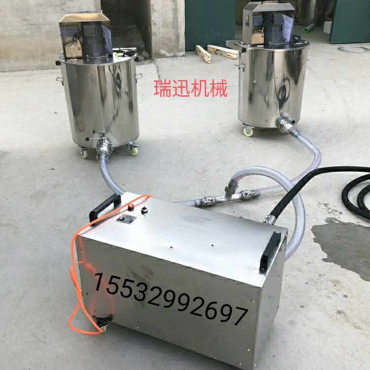 Home gypsum based self-flow extrusion pump cosmetic room foam backfill mixer ground flow equipment