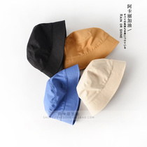 Net red bucket hat Japanese summer canvas cotton Joker mens and womens basin hat three yards