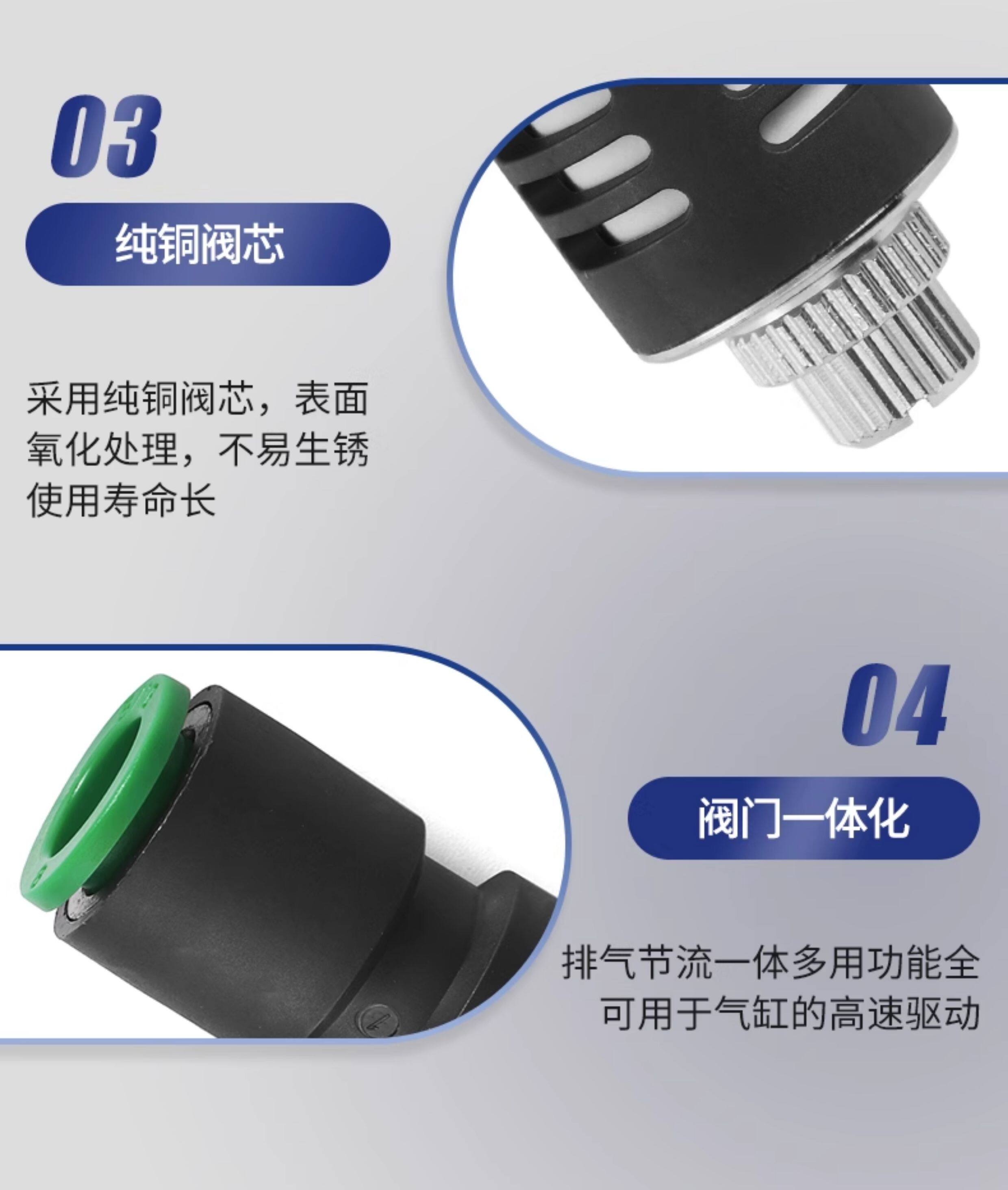 Газовый клапан asv410f-01-06s快速排气节流阀asv310f-02-08s/asv510f-03-10s Energizer power