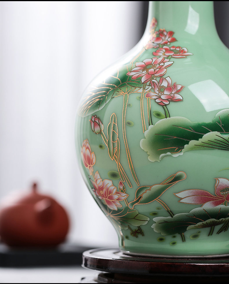 Jingdezhen ceramics vase figure in the sitting room is dried flower arranging flowers style of household act the role ofing is tasted furnishing articles manual arts and crafts