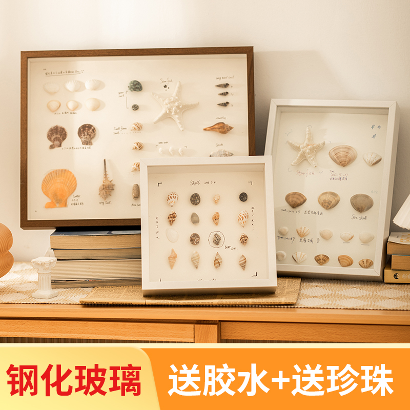 Three-Dimensional Hollow Specimen Frame DIY Handmade Photo Frame Display Stand for Plants, Shells, Clay, Dried Flowers Preservation and Display Picture Frame