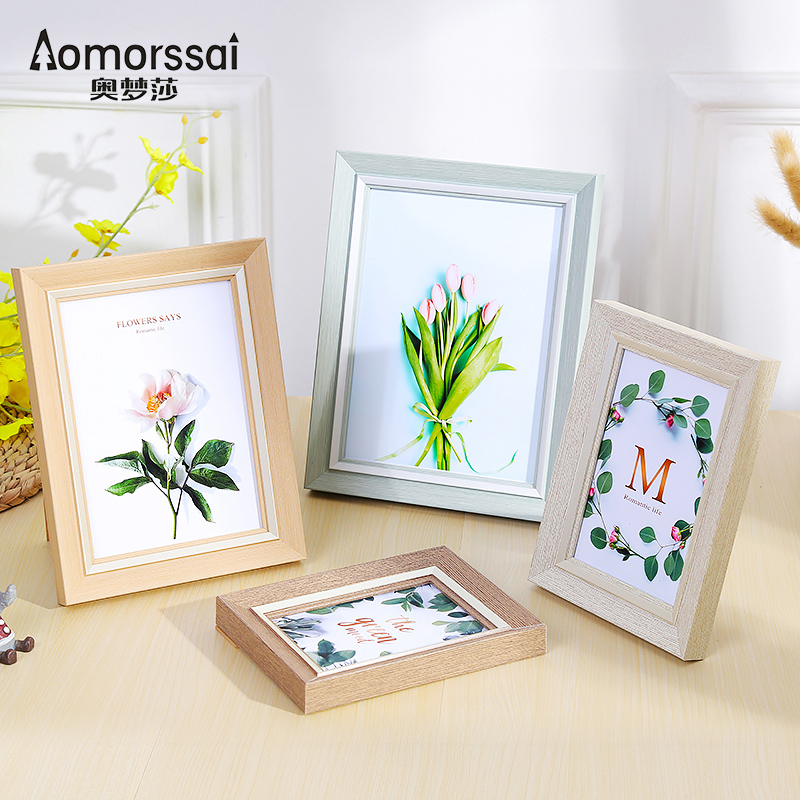 European style photo frame pendulum table 7 inch 5 6 8 10 a4 inch photo album photo frame hanging wall custom picture frame plus wash photo