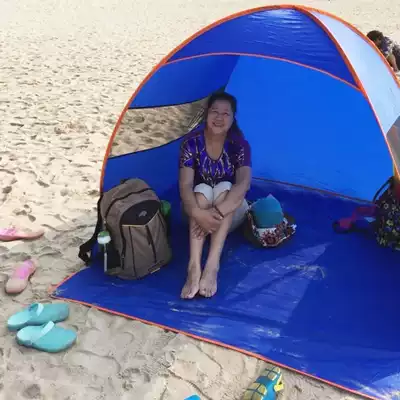 Fully automatic children's tent outdoor 3-4 people family simple account fast open fishing tent outdoor rain proof