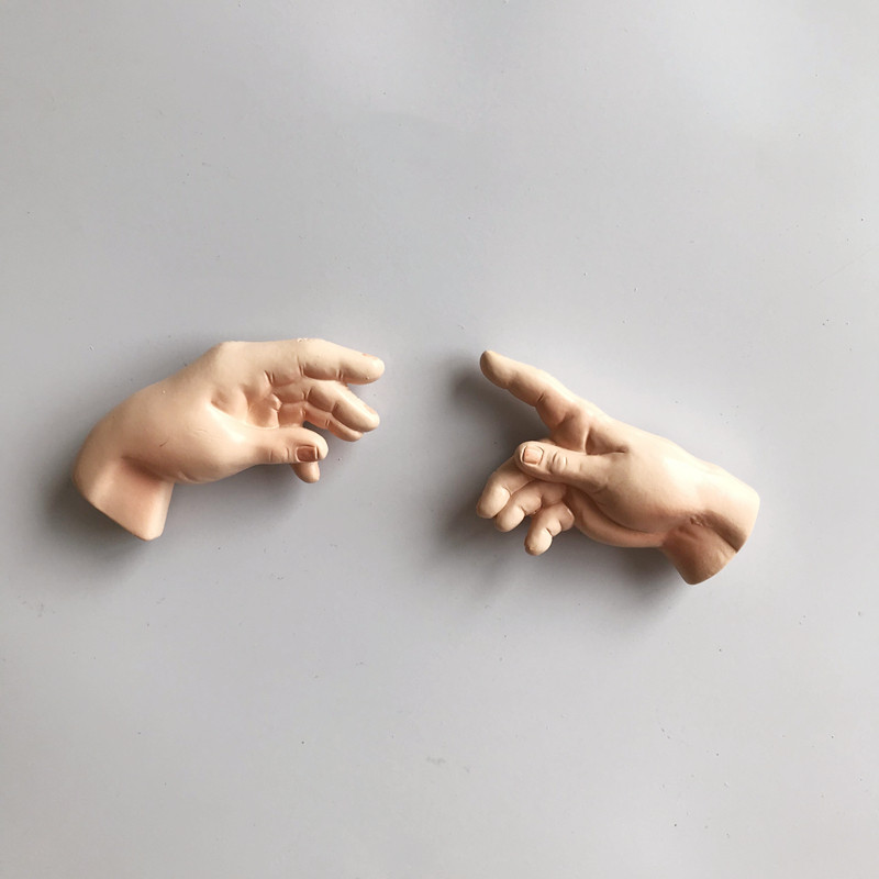 New spoof famous painting Genesis God's hand creative refrigerator magnet